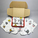 Класний комплект шкарпеток чоловічих довгих весна осінь з яскравим прикольним принтом 40-45 12 шт на крутий Br BAR, фото 4