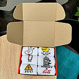 Класний комплект шкарпеток чоловічих довгих весна осінь з яскравим прикольним принтом 40-45 12 шт на крутий Br BAR, фото 5