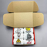 Класний комплект шкарпеток чоловічих довгих весна осінь з яскравим прикольним принтом 40-45 12 шт на крутий Br BAR, фото 6