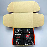 Подарунковий бокс шкарпеток чоловічих високих весна осінь з оригінальним класним принтом 40-45 12 шт для Br BAR, фото 4