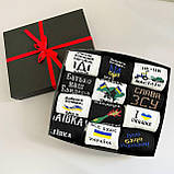 Бокс шкарпеток чоловічих високих бавовняних весна осінь практичних патріотичних 12 пар 40-45 для хлопців на Br BAR, фото 3