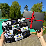 Бокс шкарпеток чоловічих високих бавовняних весна осінь практичних патріотичних 12 пар 40-45 для хлопців на Br BAR, фото 5