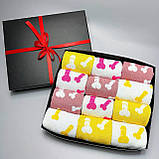 Оригінальний комплект шкарпеток чоловічих довгих весна-осінь із кумедним принтом 40-45 12 пар на крутий Br BAR, фото 3