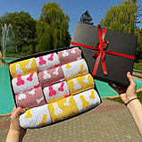 Оригінальний комплект шкарпеток чоловічих довгих весна-осінь із кумедним принтом 40-45 12 пар на крутий Br BAR, фото 6