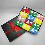 Набір шкарпеток чоловічих високих демісезонних з яскравим барвистим тренд дизайном 40-45 12 шт у Br BAR, фото 3