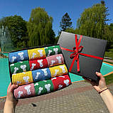 Набір шкарпеток чоловічих високих демісезонних з яскравим барвистим тренд дизайном 40-45 12 шт у Br BAR, фото 4