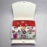 Новорічні чоловічі шкарпетки, бокс на 9 пар високих носків 40-45 р Новорічний подарунок для хлопця, друга Br BAR, фото 5