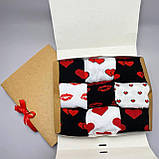 Набір прикольних шкарпеток чоловічих на 9 пар 40-45 р кольорові на 14 лютого бавовняні, молодіжні та якісні Br BAR, фото 7