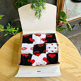 Набір прикольних шкарпеток чоловічих на 9 пар 40-45 р кольорові на 14 лютого бавовняні, молодіжні та якісні Br BAR, фото 8