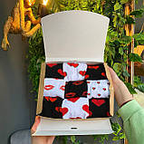 Набір прикольних шкарпеток чоловічих на 9 пар 40-45 р кольорові на 14 лютого бавовняні, молодіжні та якісні Br BAR, фото 3