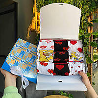 Подарунок на 14 лютого парню, чоловікові, коханому бокс із шкарпетками 9 пар 41-45 р чорно-білий із Br BAR