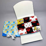 Подарунковий бокс шкарпеток хлопцям на 9 пар 40-45 р яскраві з принтом на день закоханих трикотажні, довгі Br BAR, фото 7