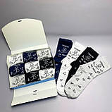 Найкращий набір шкарпеток чоловічих довгих демісезонних демісезонних бавовняних із прикольним принтом Плани Br BAR, фото 3