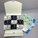 Найкращий набір шкарпеток чоловічих довгих демісезонних демісезонних бавовняних із прикольним принтом Плани Br BAR, фото 4