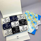 Найкращий набір шкарпеток чоловічих довгих демісезонних демісезонних бавовняних із прикольним принтом Плани Br BAR, фото 5