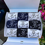 Найкращий набір шкарпеток чоловічих довгих демісезонних демісезонних бавовняних із прикольним принтом Плани Br BAR, фото 9