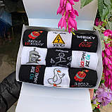 Подарунковий набір шкарпеток чоловічих довгих весна-осінь з веселим оригінальним принтом 40-45 9 пар для Br BAR, фото 5