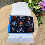 Бокс шкарпеток чоловічих високих демісезонних креативних з прикольними написами малюнками 40-45 9 пар на Br BAR, фото 2