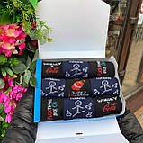 Бокс шкарпеток чоловічих високих демісезонних креативних з прикольними написами малюнками 40-45 9 пар на Br BAR, фото 9