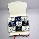 Набір шкарпеток чоловічих довгих демісезонних практичних із принтом Плани на день 40-45 9 шт у красивій Br BAR, фото 4