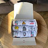 Подарунковий набір шкарпеток чоловічих високих демісезонних однотонних з приколом 40-45 9 пар на креативний Br BAR, фото 2