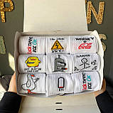 Подарунковий набір шкарпеток чоловічих високих демісезонних однотонних з приколом 40-45 9 пар на креативний Br BAR, фото 8