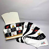 Креативний бокс шкарпеток чоловічих довгих весна осінь із модним веселим принтом 40-45 9 пар у подарунковій Br BAR, фото 3