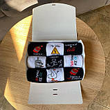 Креативний бокс шкарпеток чоловічих довгих весна осінь із модним веселим принтом 40-45 9 пар у подарунковій Br BAR, фото 8