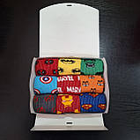 Комплект шкарпеток чоловічих довгих трикотажних з героями Марвел 40-45 9 пар у подарунковій коробці для Br BAR, фото 6