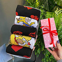 Святковий набір шкарпеток жіночих на 5 пар 36-41 р модні, демісезонні весна-осінь якісні та Br BAR