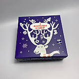 Подарунковий новорічний бокс чоловічих чорних шкарпеток 8 шт 41-45 для чоловіків Br BAR, фото 3