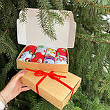 Комплект новорічних чоловічих шкарпеток у подарунковій коробці 8 пар HG Br BAR, фото 8