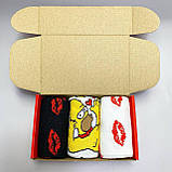 Подарунковий бокс шкарпеток хлопцям на 3 пари 40-45 р кольорові, демісезонні, якісні та оригінальні, високі Br BAR, фото 5