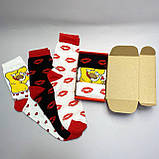 Подарунковий бокс шкарпеток хлопцям на 3 пари 40-45 р кольорові, демісезонні, якісні та оригінальні, високі Br BAR, фото 4