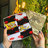 Подарунок парню на день народження бокс якісних стильних шкарпеток 8 пар у коробці 40-45р яскраві модні Br BAR, фото 3