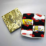 Подарунок парню на день народження бокс якісних стильних шкарпеток 8 пар у коробці 40-45р яскраві модні Br BAR, фото 7