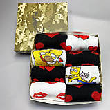 Шкарпетки чоловічі довгі повсякденні весна-осінь із класним дизайном 40-45 8 пар у подарунковій упаковці Br BAR, фото 4