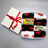 Подарунок парню на день народження бокс якісних стильних шкарпеток 8 пар у коробці 40-45р яскраві модні Br BAR, фото 5