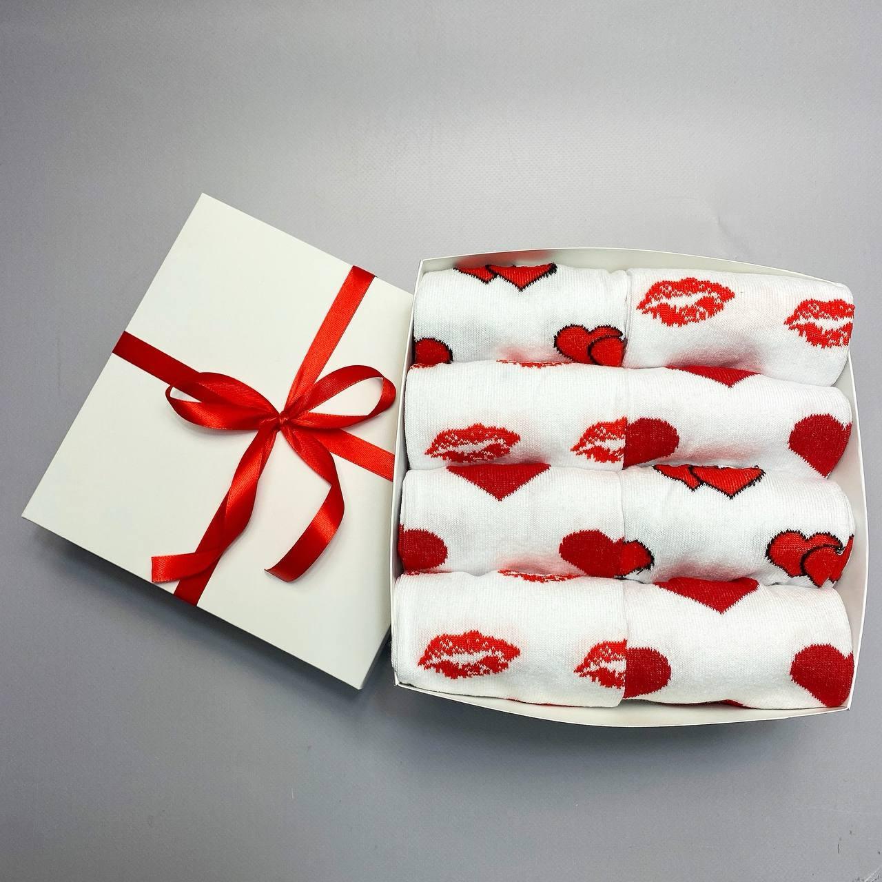 Комплект чоловічих високих шкарпеток 8 пар набір у коробці, оригінальний подарунок парню чоловікові на день Br BAR, фото 1