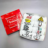 Набір шкарпеток чоловічих довгих стильних демісезонних оригінальних з яскравими тренд малюнками 40-45 8 шт Br BAR, фото 7