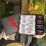 Набір чоловічих шкарпеток довгих трикотажних демісезонних з прикольним модним принтом 40-45 12 пар ідея на Br BAR, фото 4