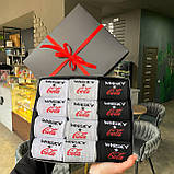 Чоловічий подарунковий бокс шкарпеток на 12 пар 40-45 р різнобарвні, демісезонні весна-осінь трикотажні RR Br BAR, фото 2