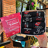 Набір шкарпеток чоловічих довгих демісезонних однотонних із веселим дизайном 40-45 8 шт у креативній Br BAR, фото 2