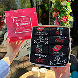 Набір шкарпеток чоловічих довгих демісезонних однотонних із веселим дизайном 40-45 8 шт у креативній Br BAR, фото 3