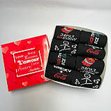 Набір шкарпеток чоловічих довгих демісезонних однотонних із веселим дизайном 40-45 8 шт у креативній Br BAR, фото 5