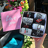 Барвистий набір шкарпеток чоловічих довгих повсякденних весна-осінь із веселим дизайном 40-45 8 пар в Br BAR, фото 6