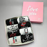 Барвистий набір шкарпеток чоловічих довгих повсякденних весна-осінь із веселим дизайном 40-45 8 пар в Br BAR, фото 5