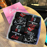 Бокс шкарпеток чоловічих довгих демісезонних із веселим принтом 40-45 8 пар у красивій подарунковій коробці Br BAR, фото 6