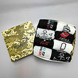 Комплект шкарпеток чоловічих довгих трикотажних весна-осінь 40-45 8 пар креативна ідея на подарунок для Br BAR, фото 3