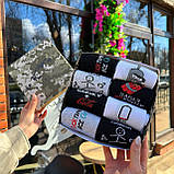 Комплект шкарпеток чоловічих довгих трикотажних весна-осінь 40-45 8 пар креативна ідея на подарунок для Br BAR, фото 5